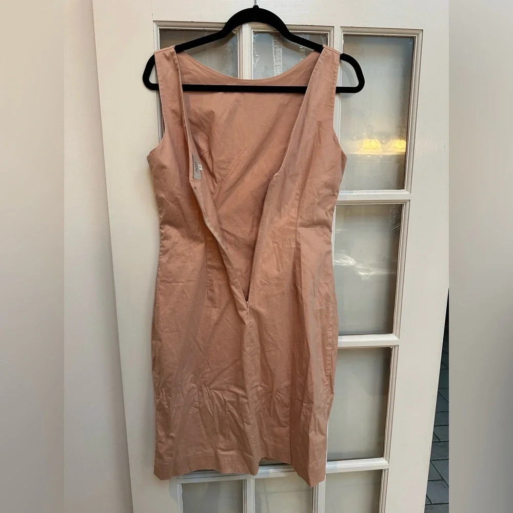 Hoss Intropia Sheath Dress Nude Pink Coral Business Cocktail Party Size US 8 Med